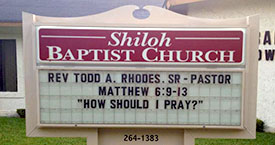 Shiloh MBC Sign
